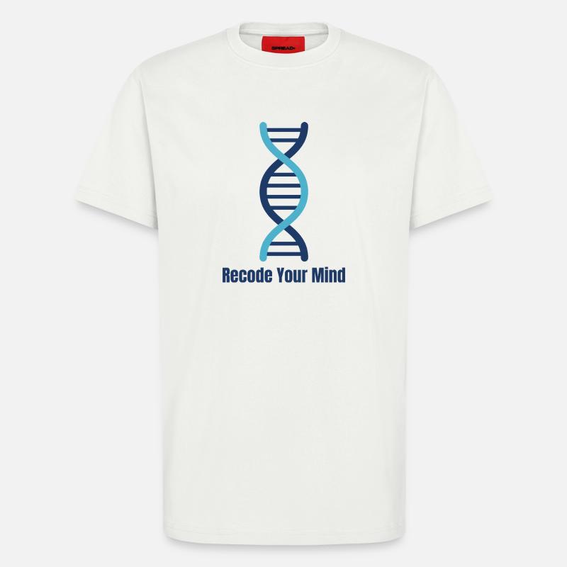 Recode Your Mind DNA Mindset - T-Shirt - made by SPREAD - OFF WHITE
