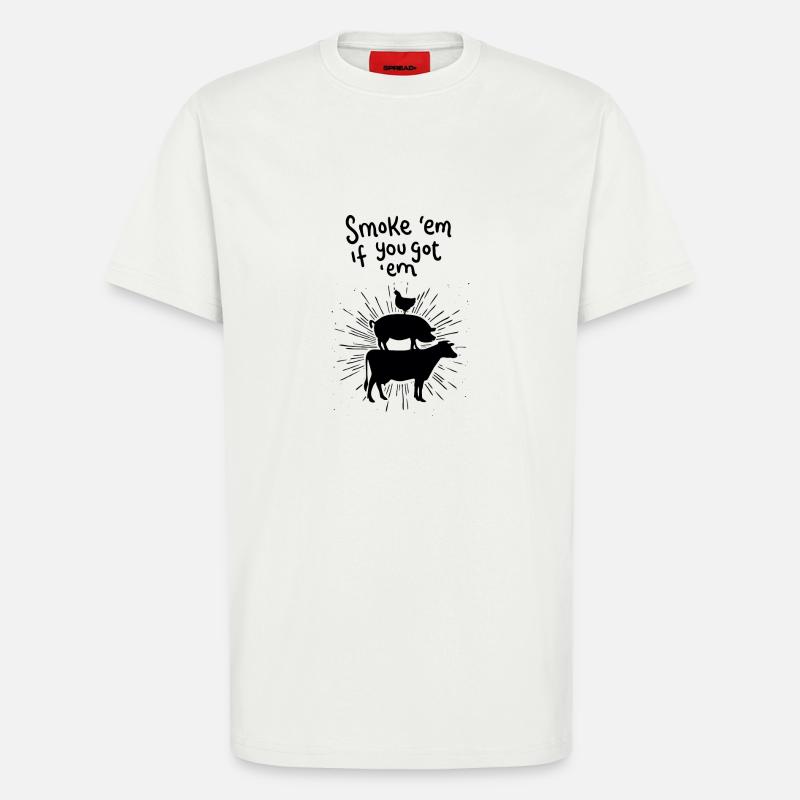 Lecker Fleisch - T-Shirt - made by SPREAD - OFF WHITE