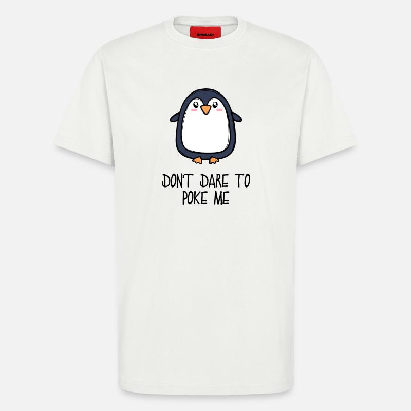 Cool Tier Vogel Statement Pinguin Südpol - T-Shirt - made by SPREAD - OFF WHITE