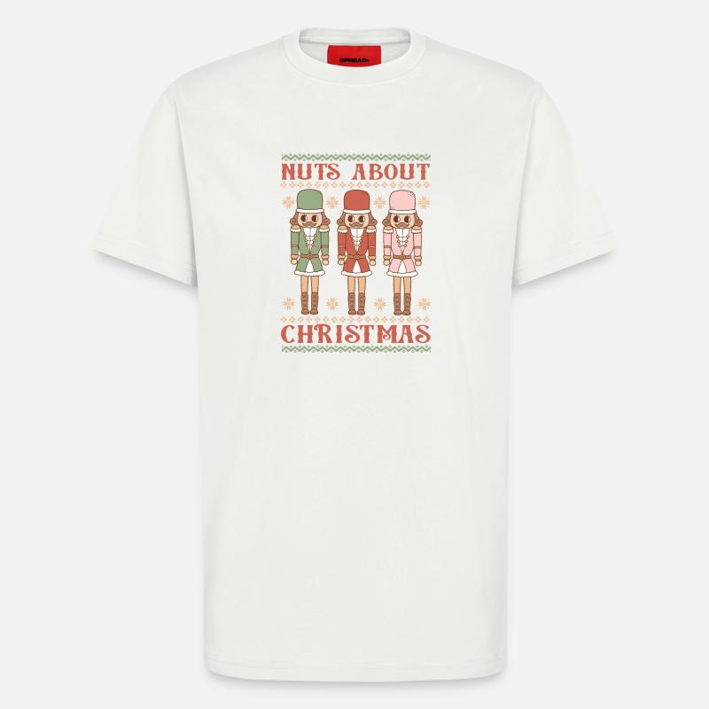 Pull de Noël moche - T-shirt bio décontracté fabriqué en UE - OFF WHITE
