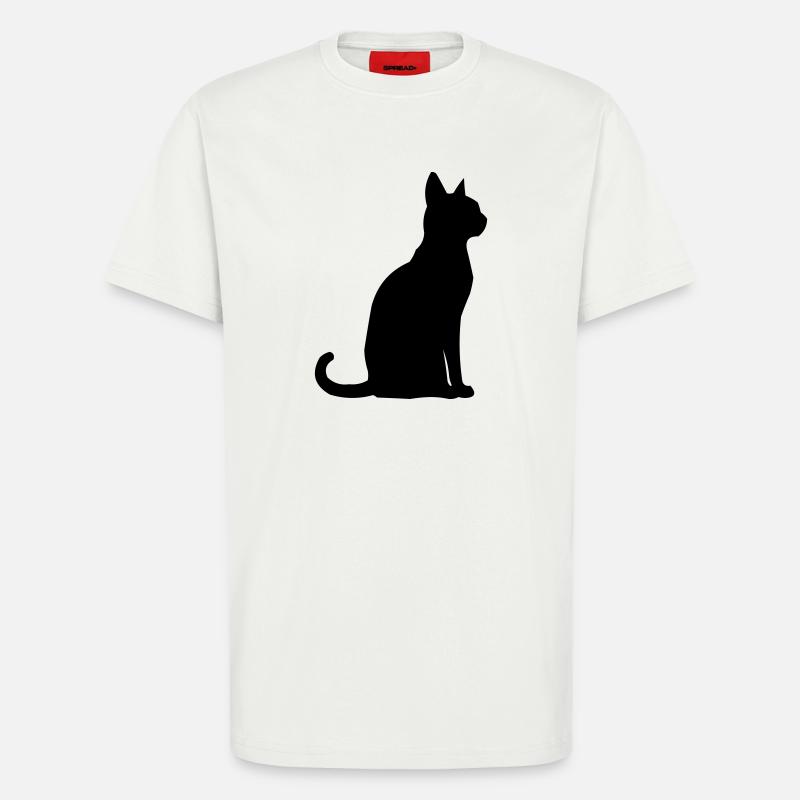 Katze Tier - T-Shirt - made by SPREAD - OFF WHITE