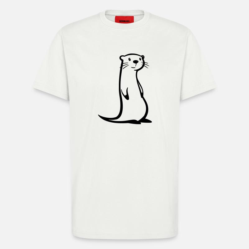 otter - T-Shirt - made by SPREAD - OFF WHITE