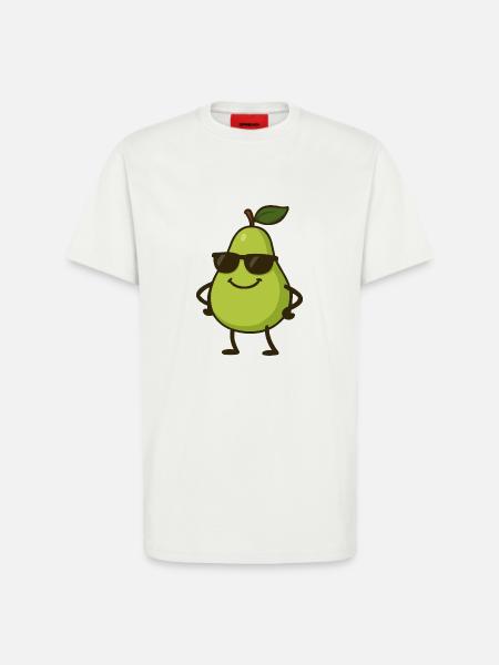 birne comic cool - T-Shirt - made by SPREAD - OFF WHITE