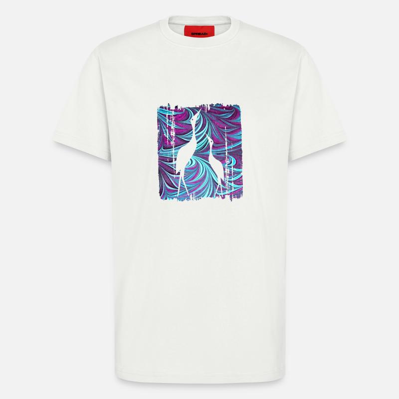 kranich e 74 - T-Shirt - made by SPREAD - OFF WHITE