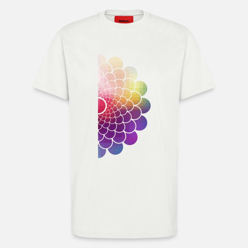 halber Regenbogen - T-Shirt - made by SPREAD - OFF WHITE