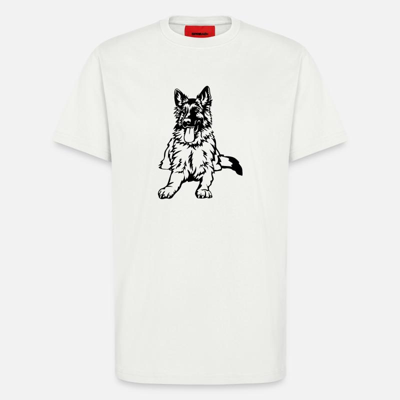 Deutscher Schäferhund - T-Shirt - made by SPREAD - OFF WHITE