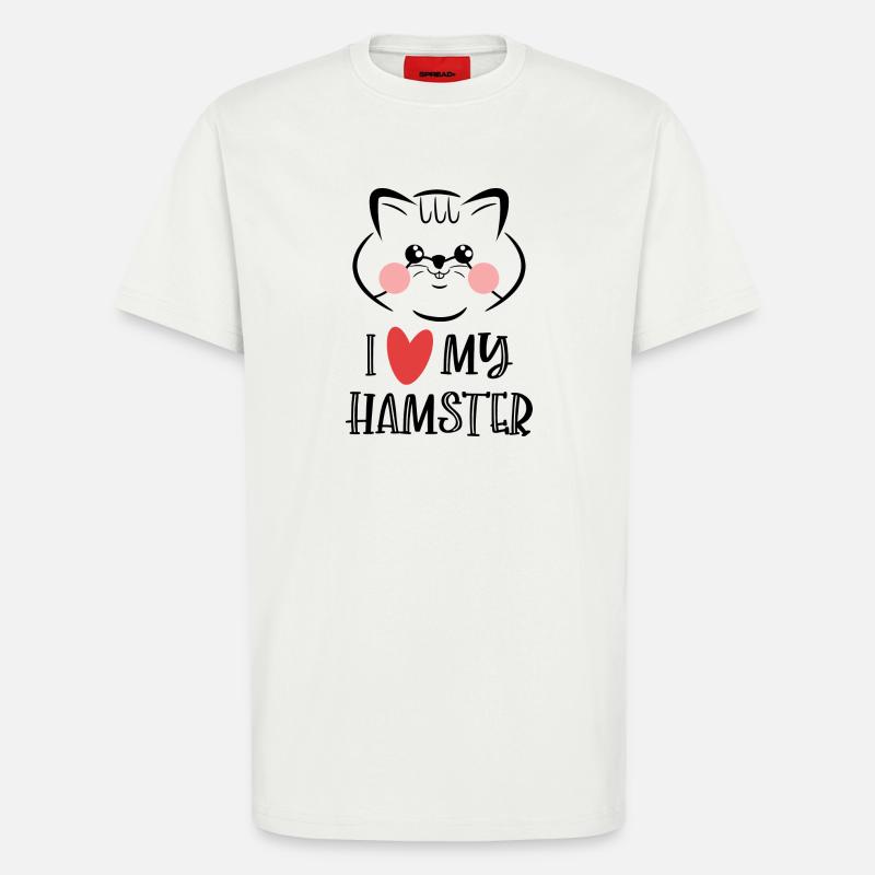 Lieblingstier Herz Haustiere Statement Knuddeltier - T-Shirt - made by SPREAD - OFF WHITE