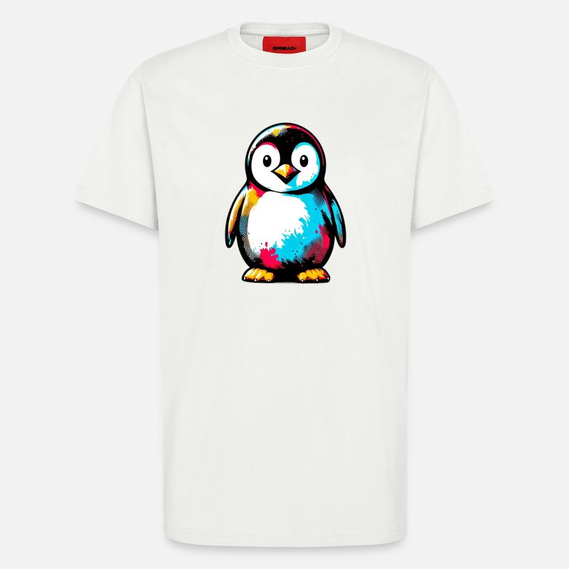 Penguin - T-Shirt - made by SPREAD - OFF WHITE
