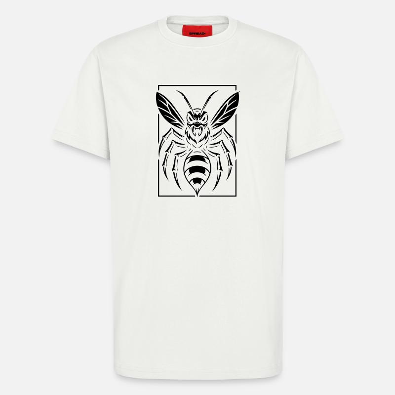 Stylized wasp - T-Shirt - made by SPREAD - OFF WHITE