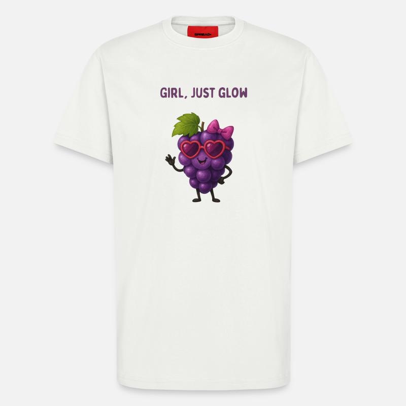 Grappe Glow Mädchen Power - T-Shirt - made by SPREAD - OFF WHITE