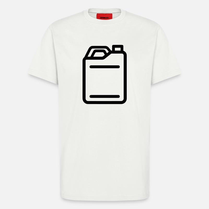 jerrican - T-shirt bio décontracté fabriqué en UE - OFF WHITE