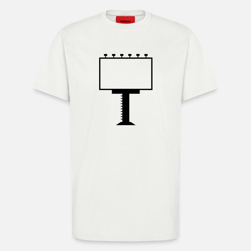 Werbetafel - T-Shirt - made by SPREAD - OFF WHITE