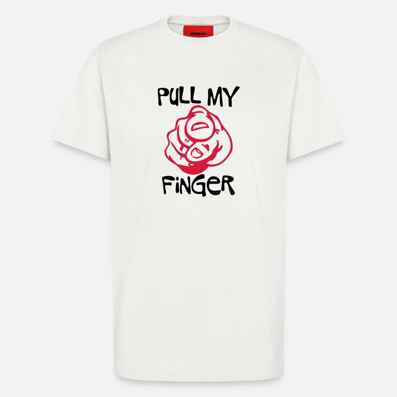 Pull my Finger - T-Shirt - made by SPREAD - OFF WHITE