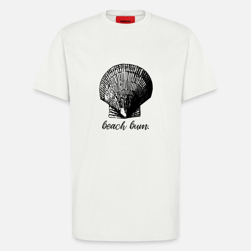 Beach Bum Shell - Mermaid - T-Shirt - made by SPREAD - OFF WHITE