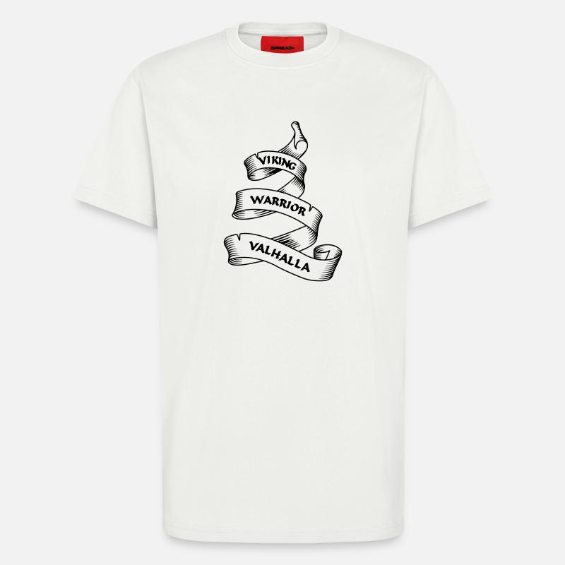 Wikinger Wimpel oder Banner transparent - T-Shirt - made by SPREAD - OFF WHITE