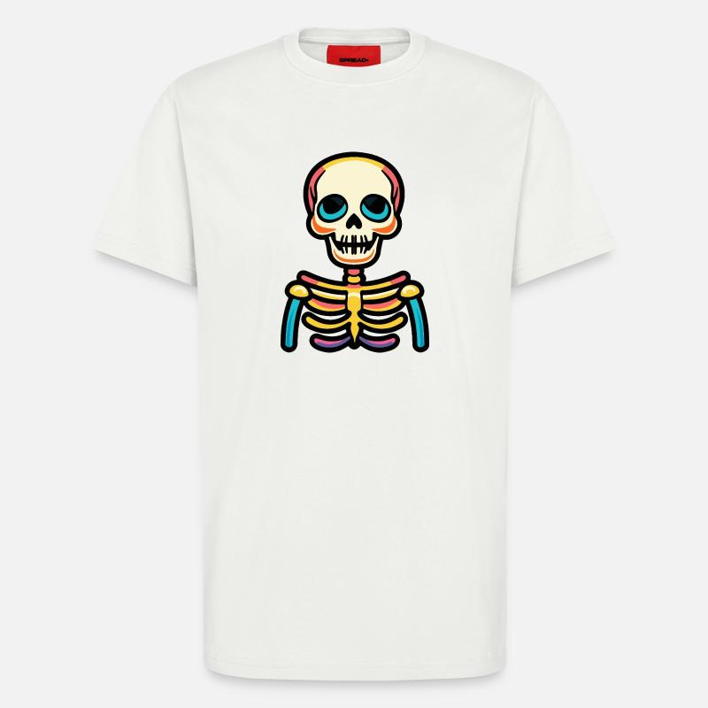 Skeleton Halloween Comic - T-Shirt - made by SPREAD - OFF WHITE