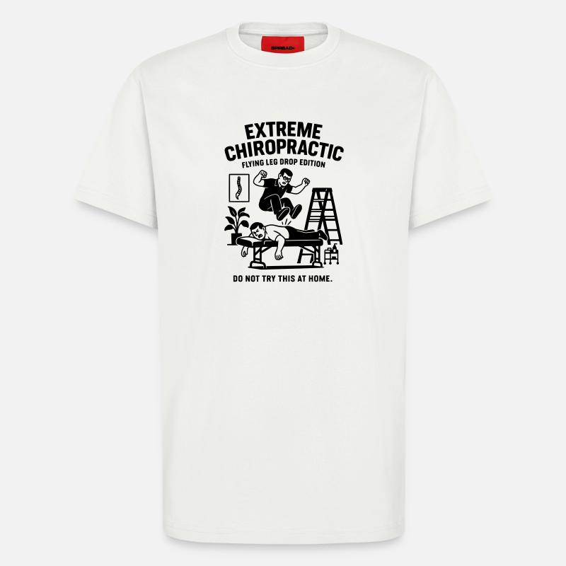chiropraktiker physio wirbelsäule behandlung - T-Shirt - made by SPREAD - OFF WHITE