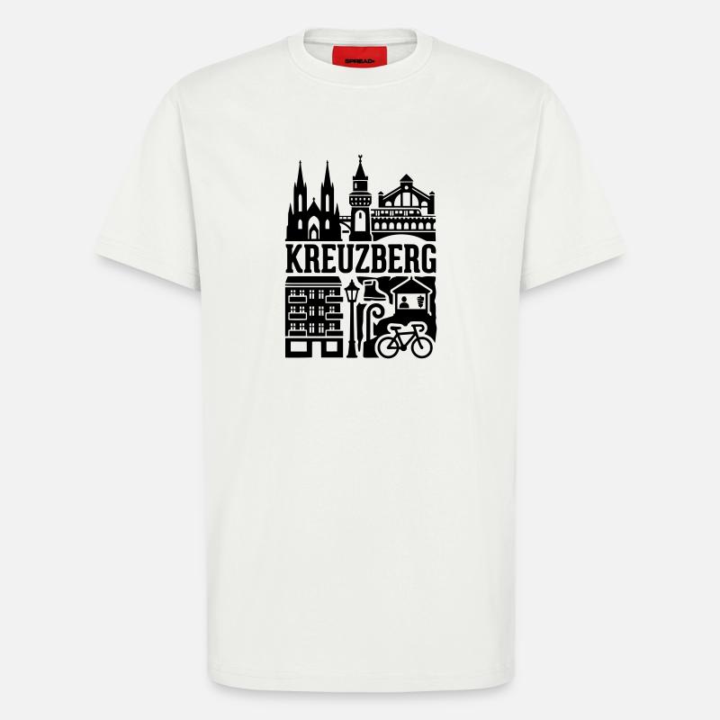 Berlin Kreuzberg in a Nutshell - T-Shirt - made by SPREAD - OFF WHITE