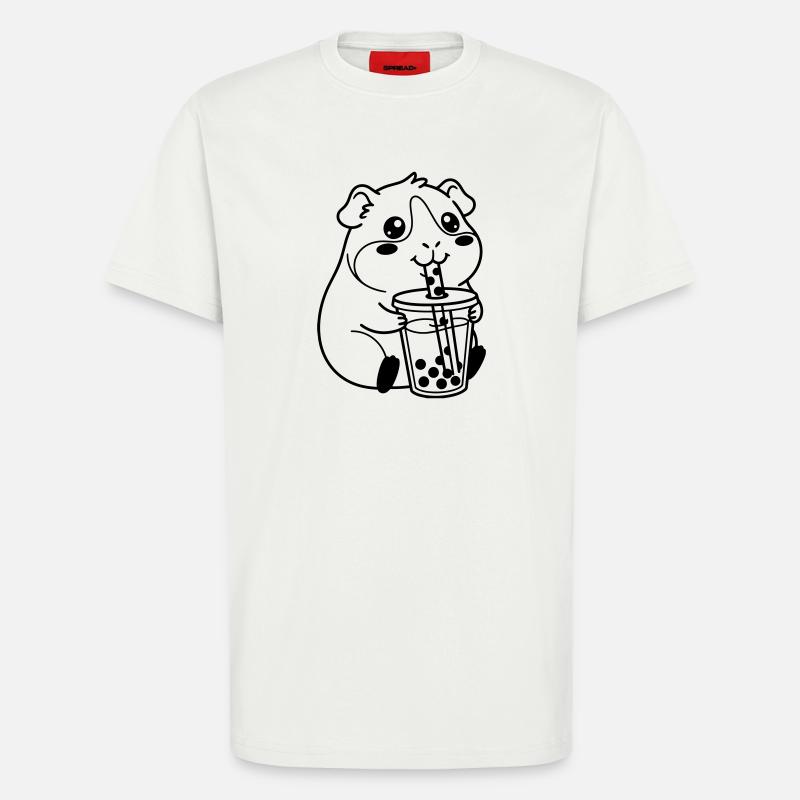 hamster bubble tea - T-Shirt - made by SPREAD - OFF WHITE