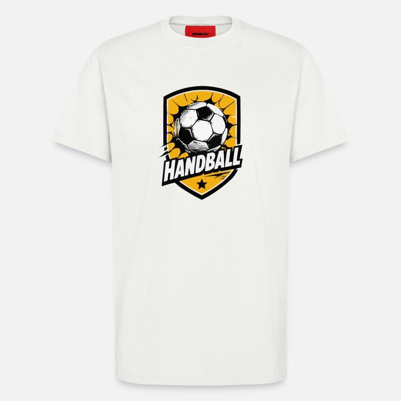 Handball Shield Explosion - T-Shirt - made by SPREAD - OFF WHITE
