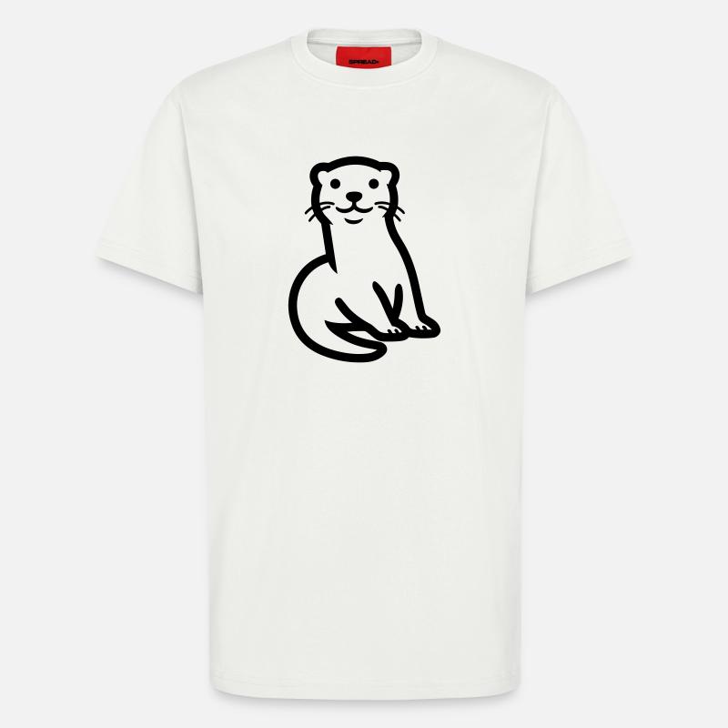 Otter - T-Shirt - made by SPREAD - OFF WHITE