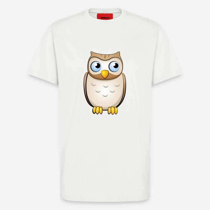 Eule - T-Shirt - made by SPREAD - OFF WHITE