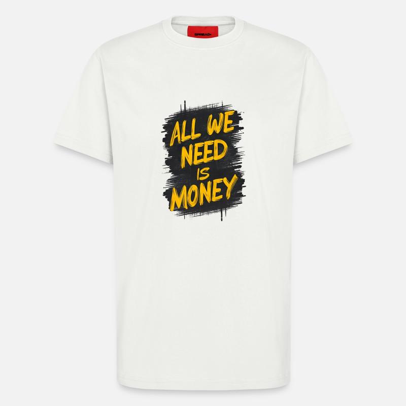 Die Graffiti-Geldabrechnung - T-Shirt - made by SPREAD - OFF WHITE