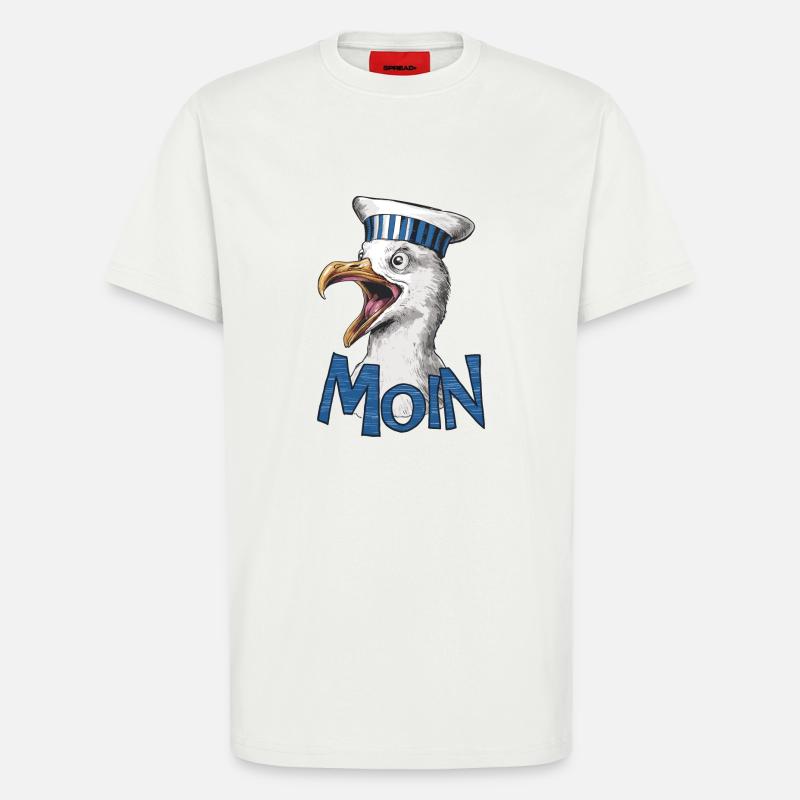 Moin Möwe - T-Shirt - made by SPREAD - OFF WHITE