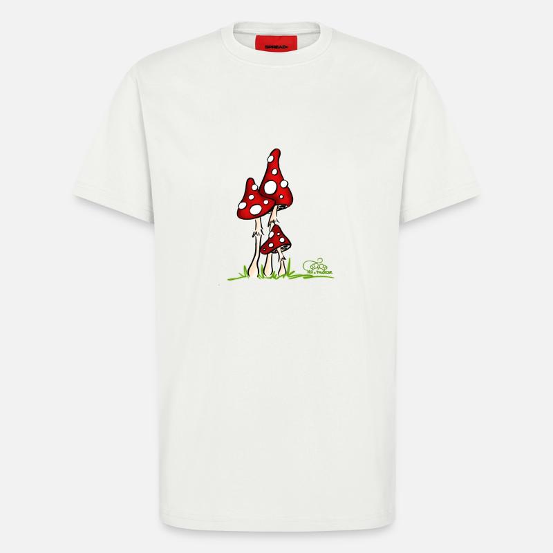 Muchotravky - Toadstools - T-Shirt - made by SPREAD - OFF WHITE