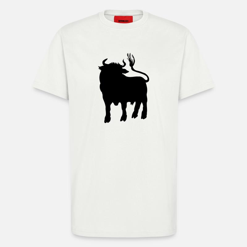 Stierschattenbild, Logofarm oder Metzger - T-Shirt - made by SPREAD - OFF WHITE