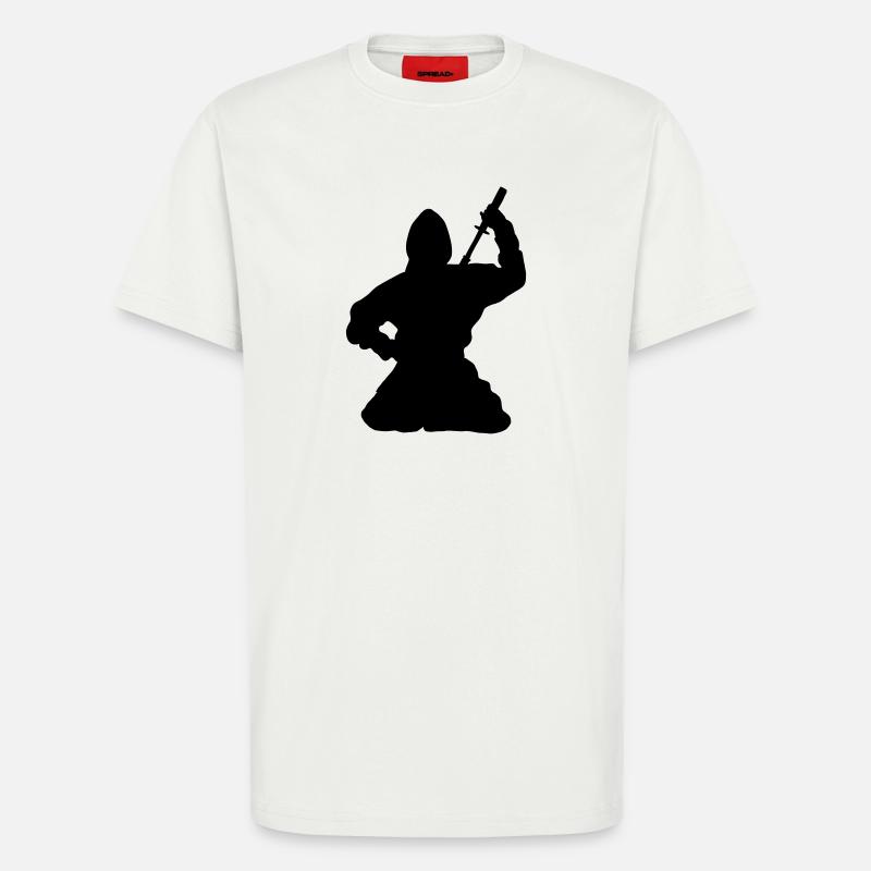 Ninja japanischer Spion oder Attentäter - T-Shirt - made by SPREAD - OFF WHITE