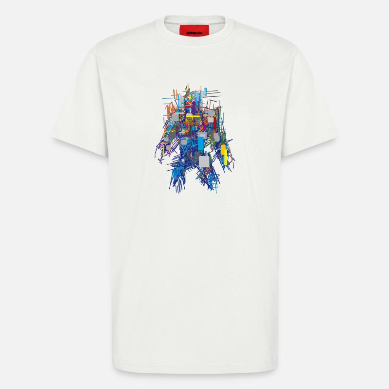 Cyber Android Abstrakt - T-Shirt - made by SPREAD - OFF WHITE