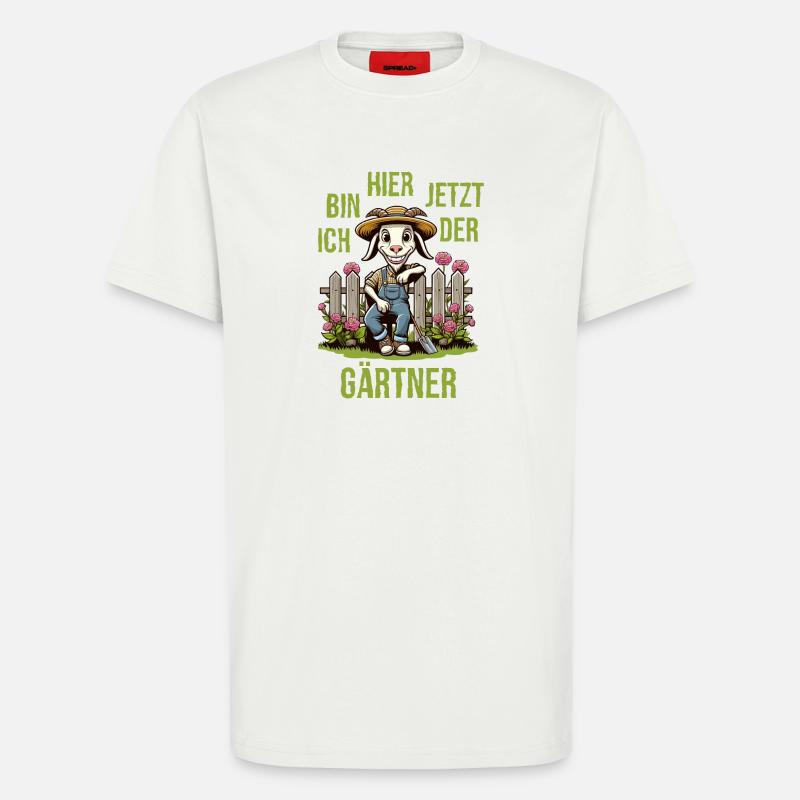 Den Bock zum Gärtner machen - T-Shirt - made by SPREAD - OFF WHITE