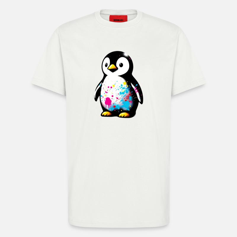 Penguin - T-Shirt - made by SPREAD - OFF WHITE