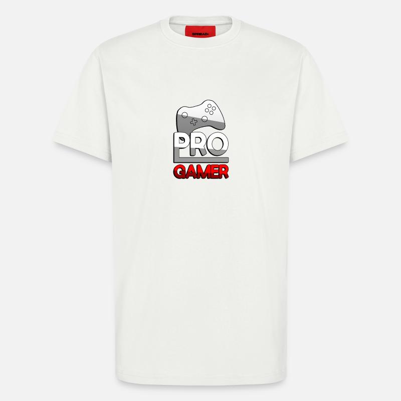 PRO GAMER (Rot) + Controller - Gaming - T-Shirt - made by SPREAD - OFF WHITE