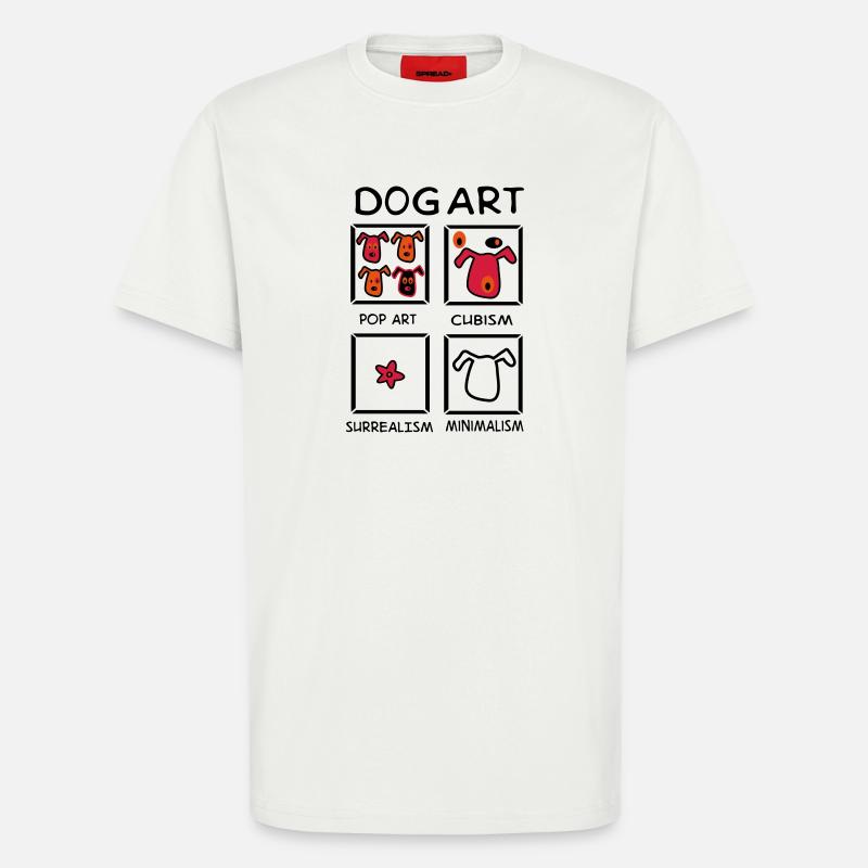 dog - T-Shirt - made by SPREAD - OFF WHITE