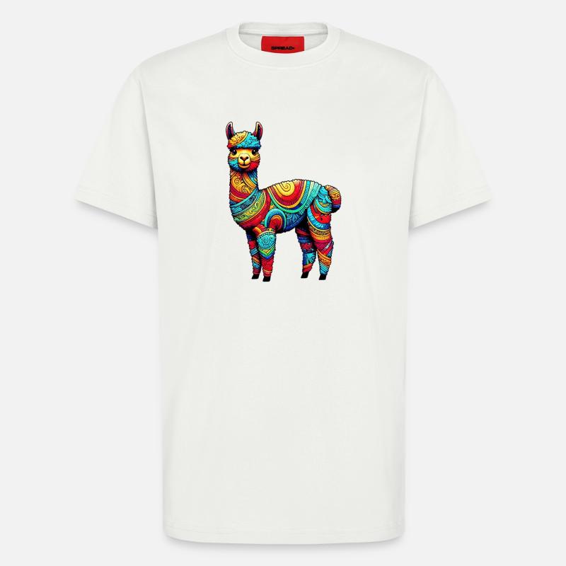 Alpaca - T-Shirt - made by SPREAD - OFF WHITE