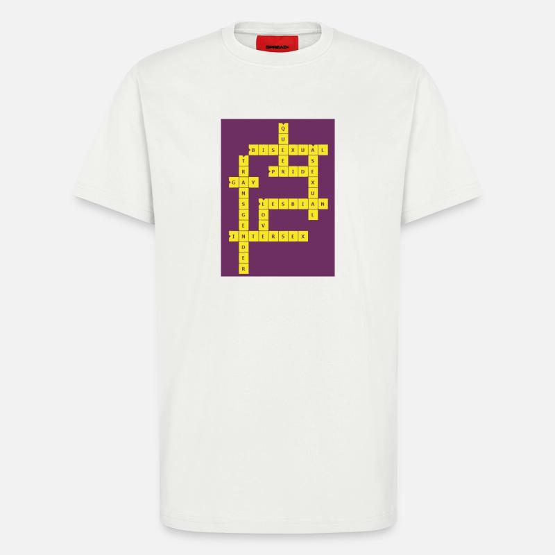 Kreuzworträtsel Divers - T-Shirt - made by SPREAD - OFF WHITE