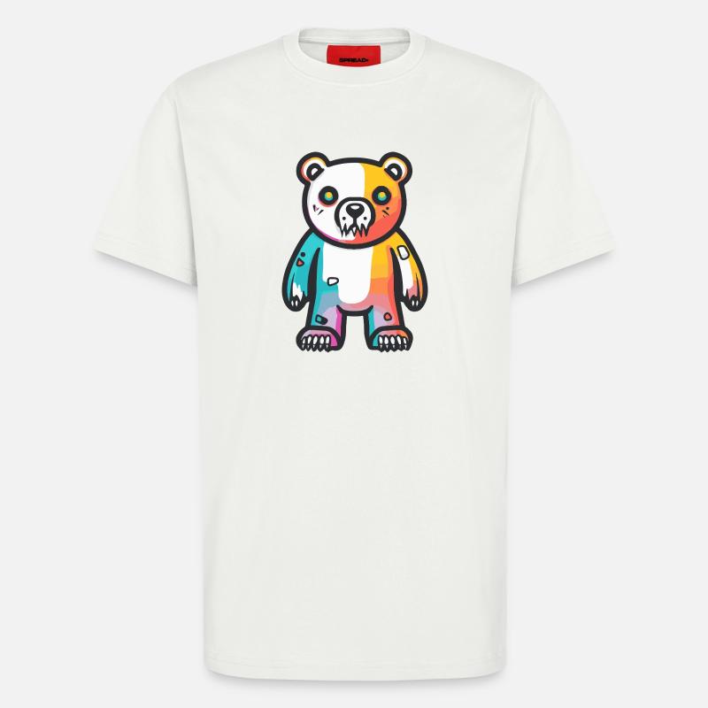 Polar Bear Halloween Comic Funny - T-Shirt - made by SPREAD - OFF WHITE