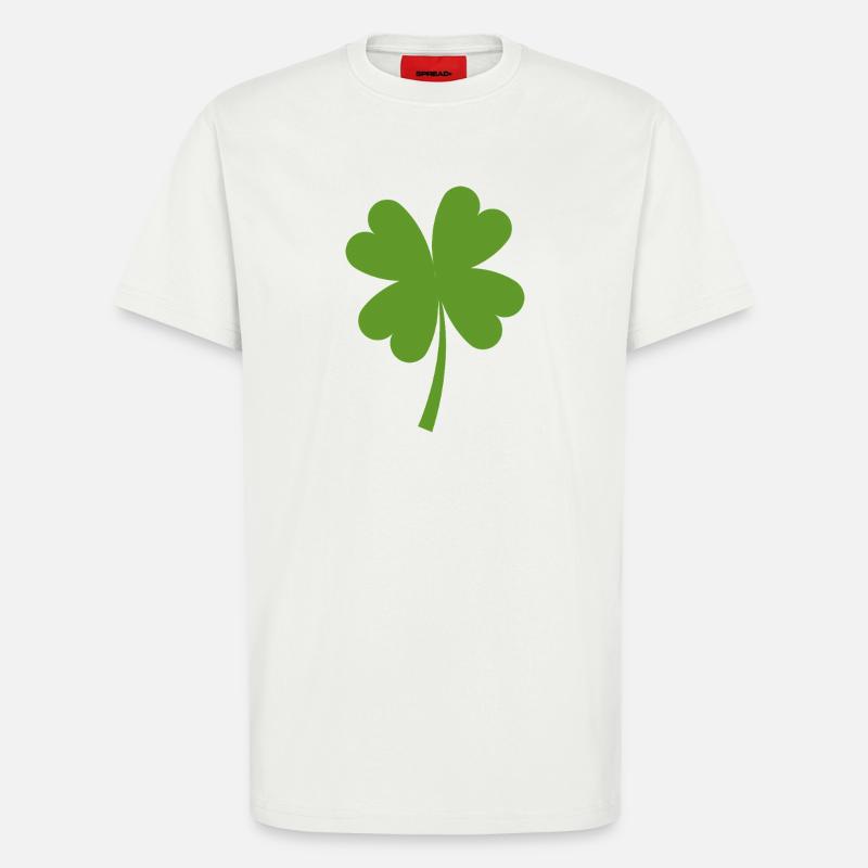Solid four-leaf clover - T-Shirt - made by SPREAD - OFF WHITE