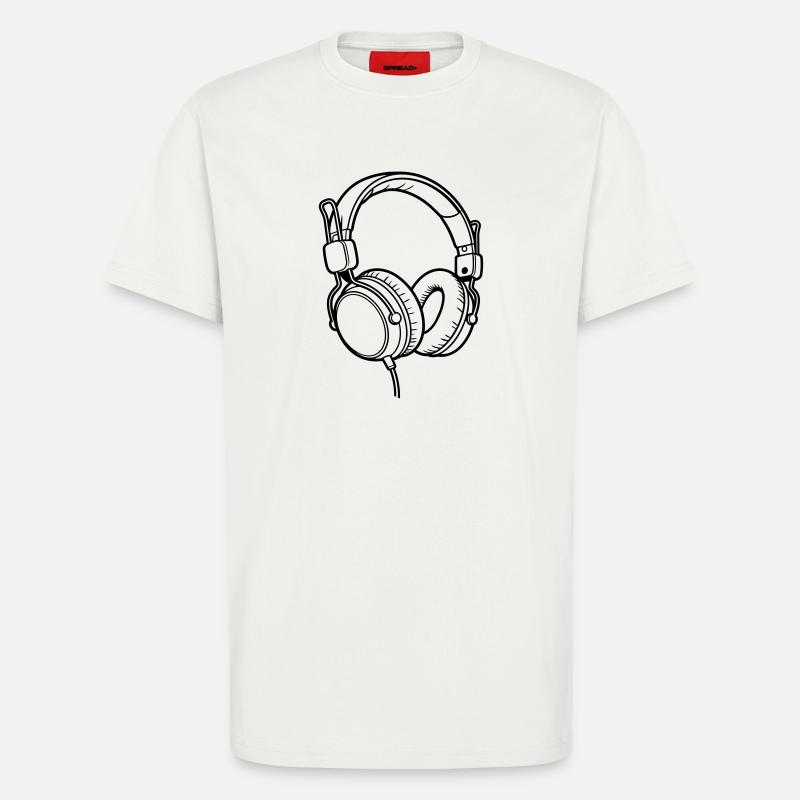 Kopfhörer - T-Shirt - made by SPREAD - OFF WHITE