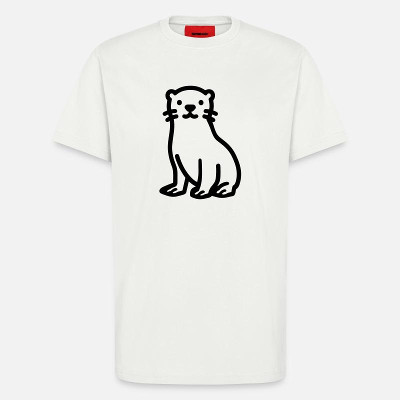 Otter - T-Shirt - made by SPREAD - OFF WHITE