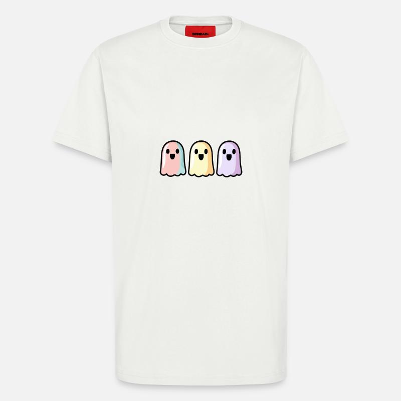 Geister Halloween Bunt - T-Shirt - made by SPREAD - OFF WHITE