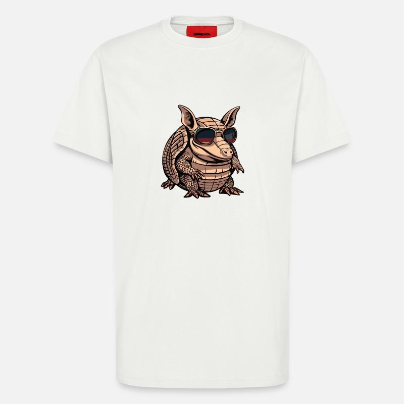 Armadillo Cool Comic - T-Shirt - made by SPREAD - OFF WHITE
