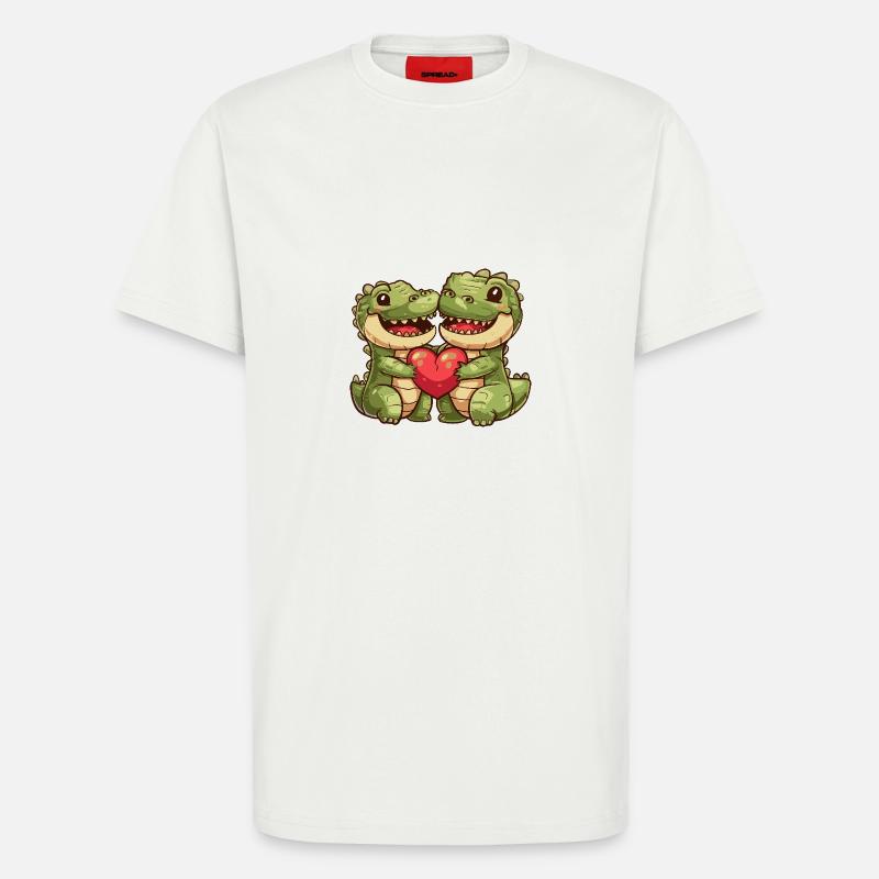 Dobermann Hund Paar - T-Shirt - made by SPREAD - OFF WHITE