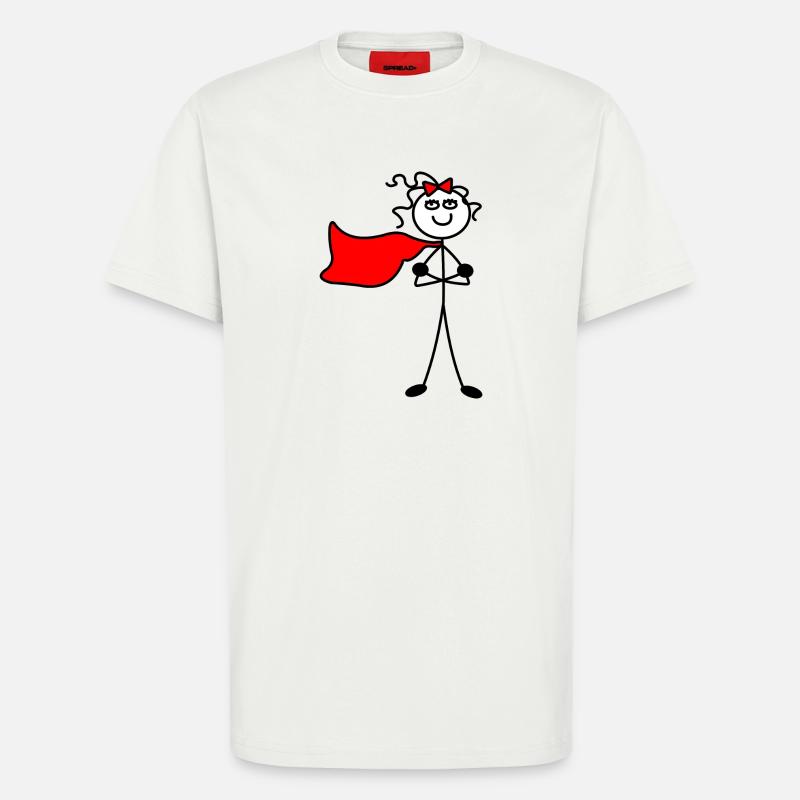 Superwoman oder mit verschränkten Armen - T-Shirt - made by SPREAD - OFF WHITE