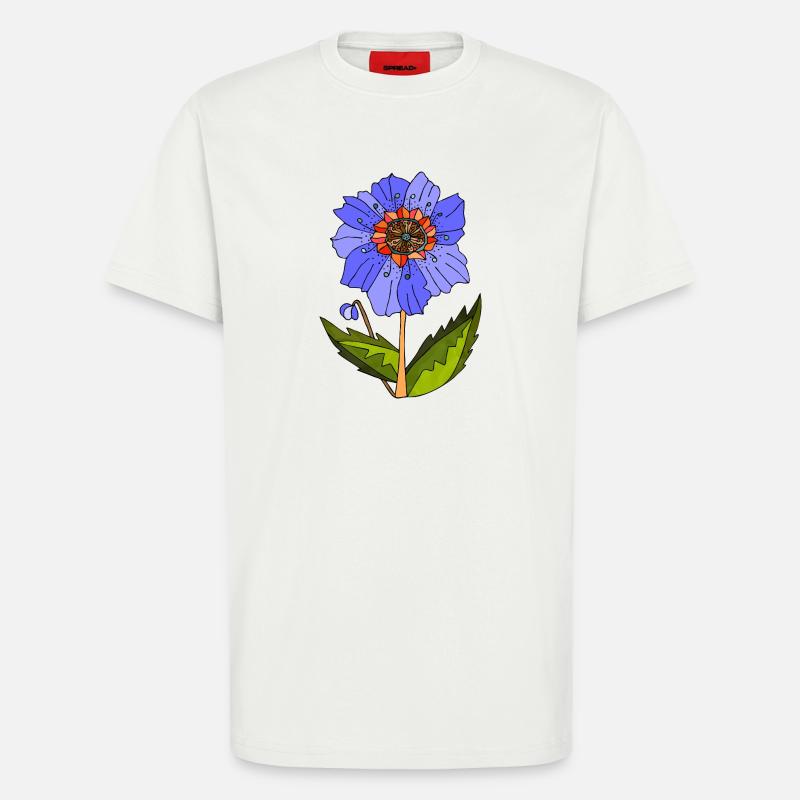 Blume - T-Shirt - made by SPREAD - OFF WHITE