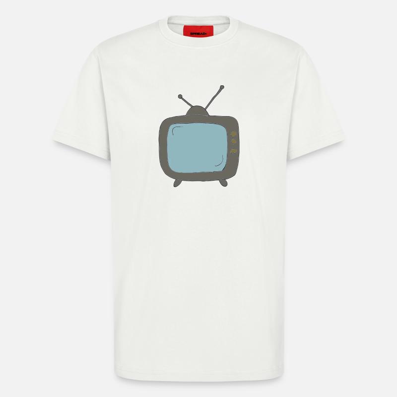 fernseher comicstyle - T-Shirt - made by SPREAD - OFF WHITE