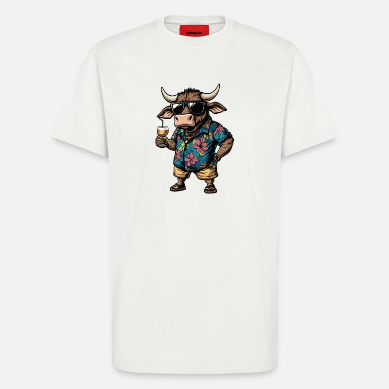 Taurus Comic Summer - T-Shirt - made by SPREAD - OFF WHITE