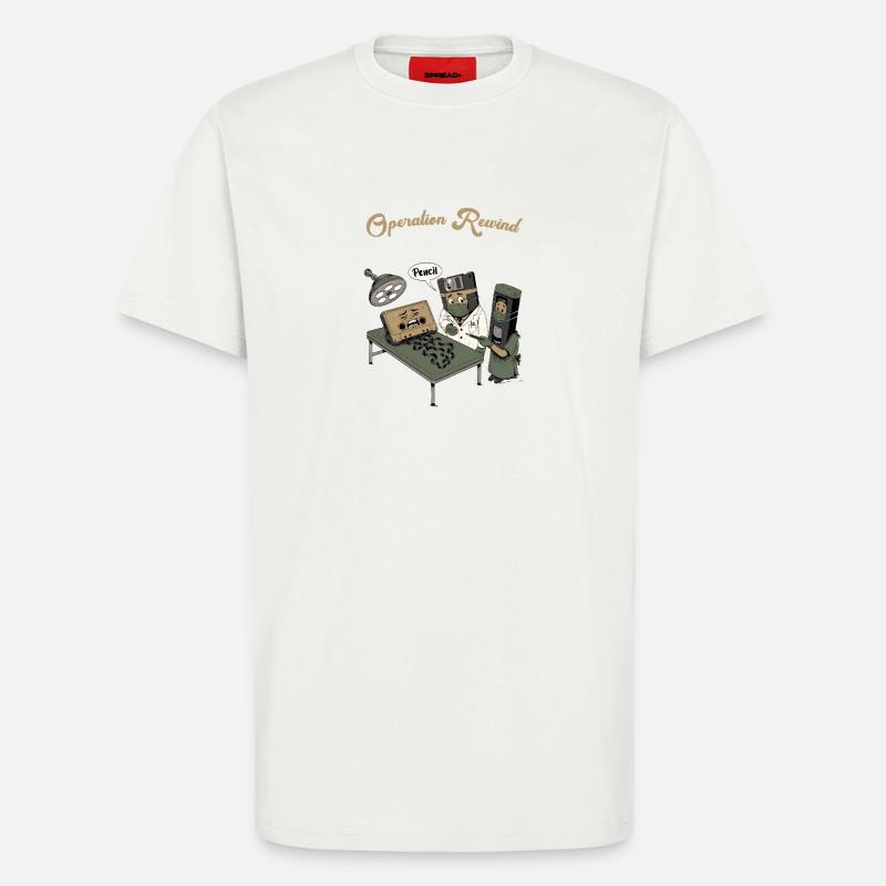 Operation Rewind: Retro MedTech - T-Shirt - made by SPREAD - OFF WHITE